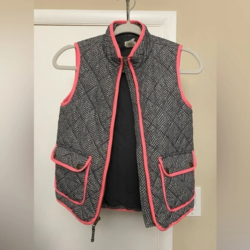 Crewcuts J. Crew Herringbone Print Vest Girls Size 10